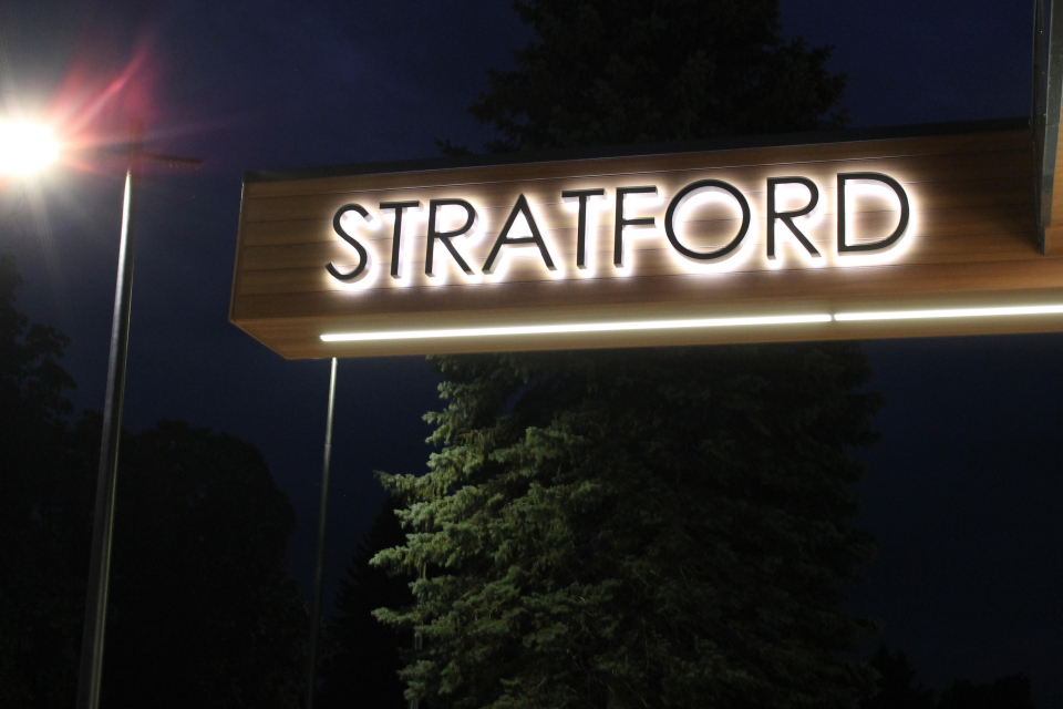 Stratford Transit Terminal Sign
