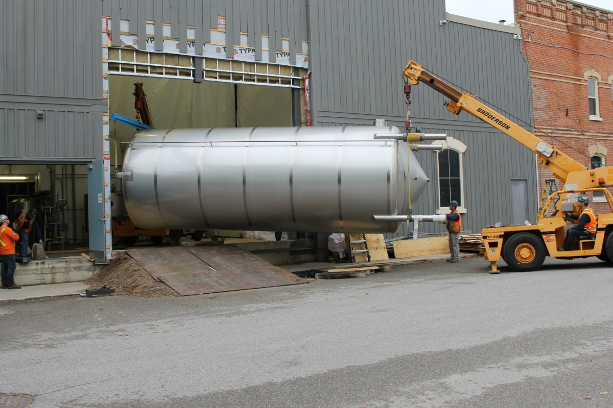 Effluent tank installation