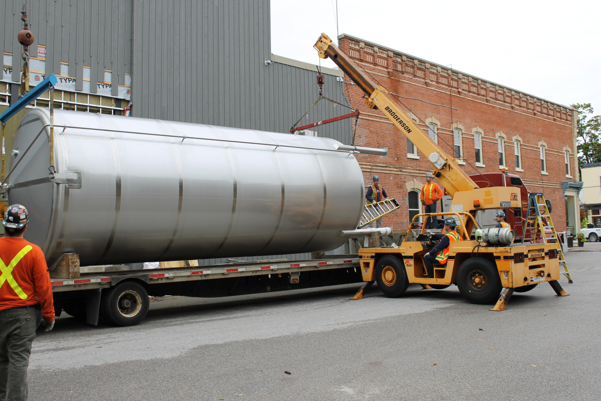 Effluent tank installation