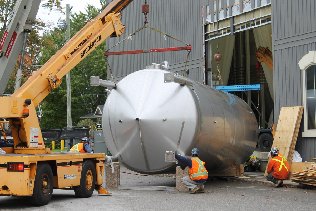 Effluent tank installation